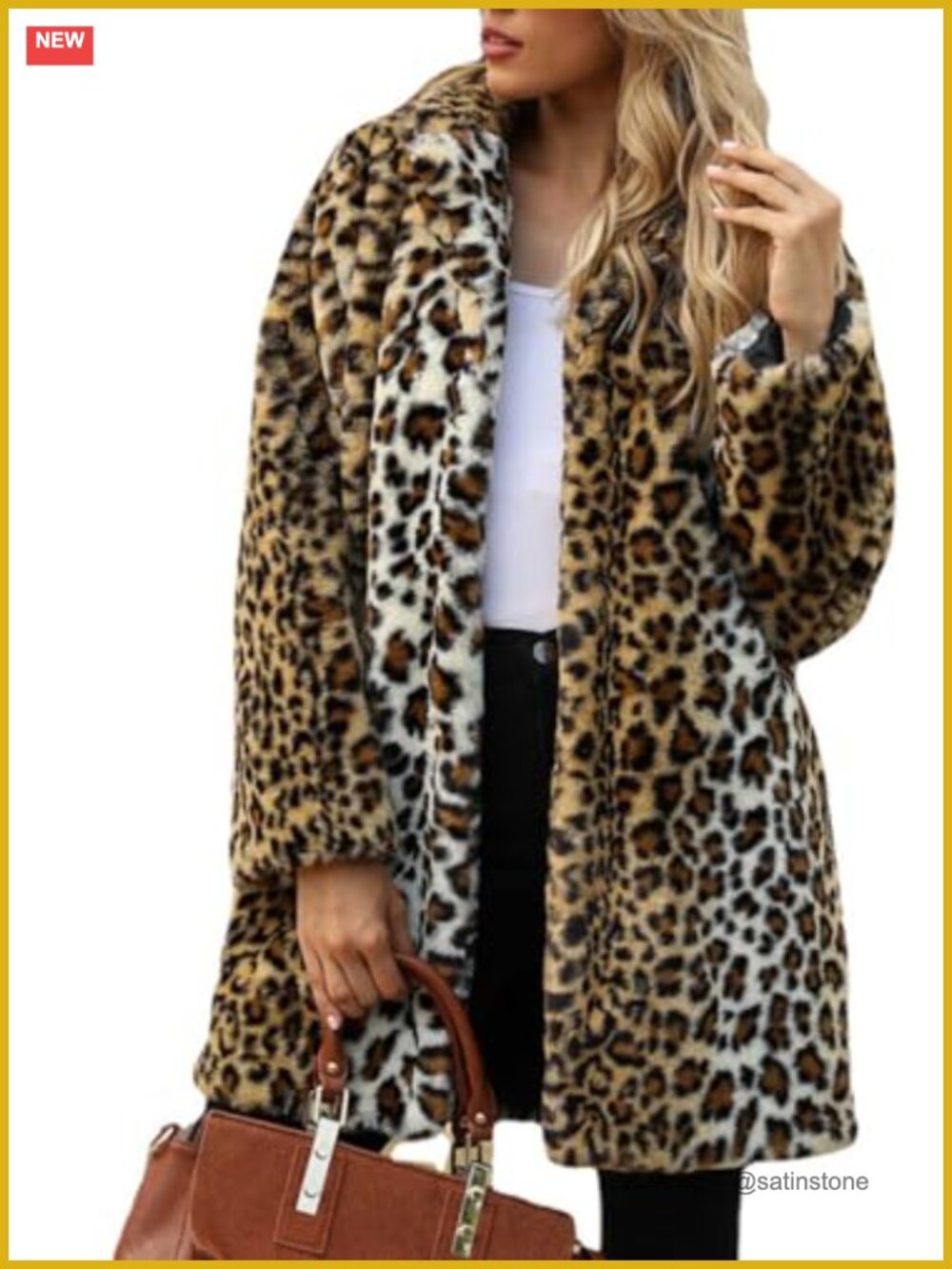 Womens Winter Warm Faux Fur Coat Lapel Buttons Long Sleeve Coats
